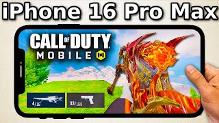 iPhone 16 Pro Max Opening amp COD MOBILE gameplay test 120fps 🤯 [upl. by Saiasi]