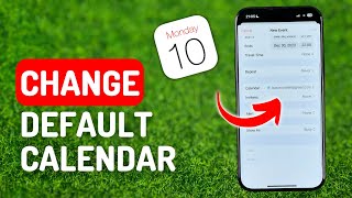 How to Change Default Calendar on iPhone [upl. by Onitnerolf]