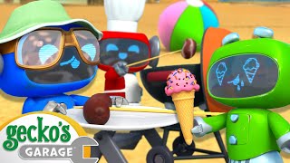 Mechanicals Beach Party  Geckos Garage  Trucks For Children  Cartoons For Kids [upl. by Kolva]