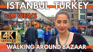 ISTANBUL TURKEY CITY CENTER 4K WALKING TOUR GRAND BAZAAREMINONUSIRKECI  SHOPSSTREET FOODSBAZAAR [upl. by Hammad858]