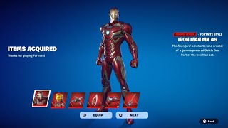 HOW TO GET IRON MAN MARK 45 SKIN IN FORTNITE [upl. by Laemaj]