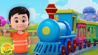 Rail Gadi Song देखो मेरे जूते  More Hindi Rhymes for Babies and Cartoon [upl. by Dnalyram]