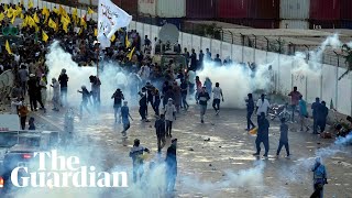 Violent clashes in Pakistan after Hezbollah leaders assassination [upl. by Notnelc]