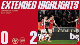 EXTENDED HIGHLIGHTS  Wolves vs Arsenal 02  Premier League [upl. by Blumenthal915]