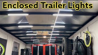 Wiring Lights In A Cargo Trailer  How To Add A Battery And Lights In An Enclosed Trailer [upl. by Enileve]