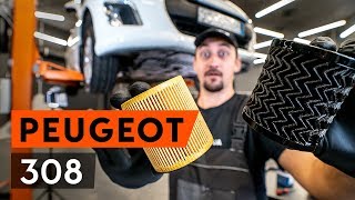 Hoe motorolie en oliefilter vervangen op een PEUGEOT 308 1 T7 HANDLEIDING AUTODOC [upl. by Eibbob916]