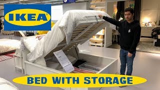 IKEA MALM Pullup Storage Bed Frame Bed with Storage [upl. by Melvin]