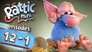 Funny Cartoon Series  Rattic Mini 121 Episodes  Funny Animated Cartoon Series For Children [upl. by Emiline752]