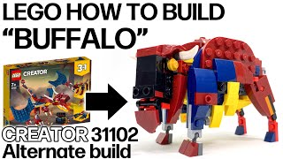 レゴ バッファローの作り方 クリエイター31102 ファイヤードラゴン 組替え LEGO How to build quotBuffaloquot CREATOR 31102 Alternate build [upl. by Korrie698]