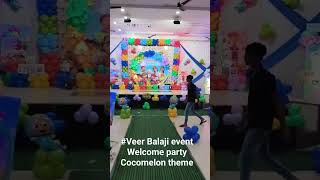 Cocomelon theme decoration Welcome Ho to aisa Vivah Agarwal jaisa [upl. by Eentroc704]