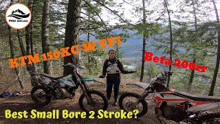 Best Small Bore 2 Stroke KTM 150XCW TPI vs Beta 200rr [upl. by Doscher]