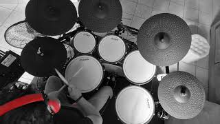 THEME FOR GREAT CITIES  SIMPLE MINDS  DRUM COVER ON ALESIS STRIKE PRO SE EDRUMS [upl. by Elliott]