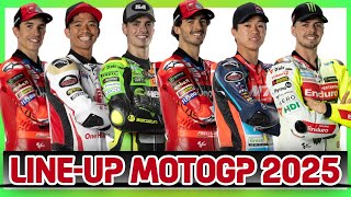 LINEUP MOTOGP 2025 ridermotogp2025 [upl. by Kendry]