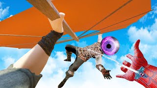 I Combined Spiderman and Aangs Airbending Glider in Blade and Sorcery Multiplayer VR [upl. by Eednyl]