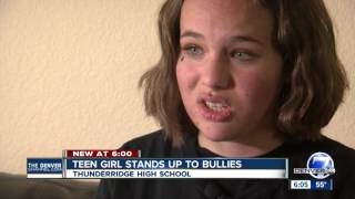 Teen girls stands up to bullies [upl. by Nyrak]