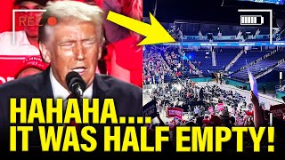 Trump SUFFERS HUMILIATION with EMPTY CROWD at Speech [upl. by Merari]