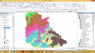 Archydro crée réseau hydrographique délimite le bassin versant carte des pentes [upl. by Leunamme313]