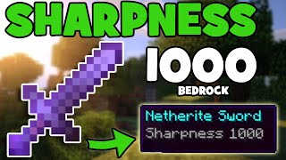 How to Get a Sharpness 1000 Sword In Minecraft Bedrock  Bedrock Command Block Tutorial [upl. by Atok]