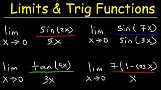 Limits of Trigonometric Functions [upl. by Sel]