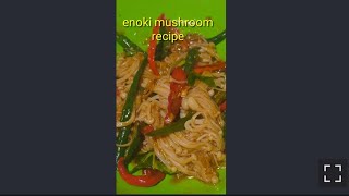 enoki mushroom recipe [upl. by Ellah]