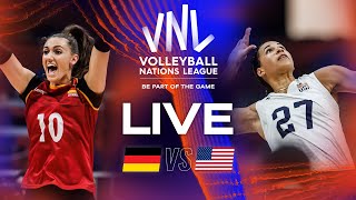 LIVE 🔴 GER 🇩🇪 vs USA 🇺🇸  Womens VNL 2023 [upl. by Ramedlav]