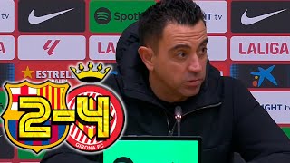 RUEDA PRENSA XAVI FC BARCELONA 24 GIRONA FC [upl. by Etirugram421]