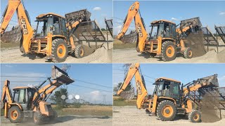 jcb machine bali chhalni working video jcb3dx 4x4 loader work [upl. by Worlock897]