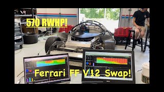 1968 Ferrari P4 Replica with 2016 Ferrari Four V12 Engine Setup and Calibration  Tuned By Shane T [upl. by Merline]