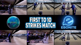 FIRST TO 10 STRIKES MATCH Dino Castillo vs Dave Wodka  Ebonite Emerge Hybrid [upl. by Enitselec866]