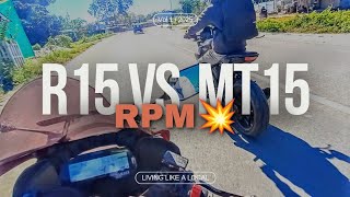 Exhaust Sound 😱Dost Ka Reaction 🫣 Daily Vlog Road Rage MT 15 vs R15 v3 jugantadutta301 [upl. by Anitnatsnoc506]