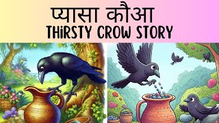 प्यासा कौआ  The Thirsty Crow Story in Hindi  Moral Stories for Kids  Hindi Kahaniya for Children [upl. by Mauro275]