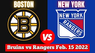 Boston Bruins vs New York Rangers  Live NHL Play by Play amp Chat [upl. by Einaj]