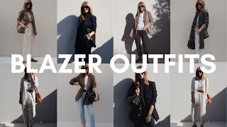 BLAZER OUTFIT IDEAS  HOW TO STYLE BLAZERS AND LOOK EFFORTLESSLY CHIC [upl. by Errehs91]