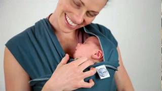 Moby Wrap Newborn Hug Hold Instructions [upl. by Adnuhsal633]