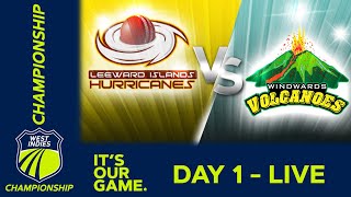 🔴 LIVE Leeward Islands v Windward Islands  Day 1  West Indies Championship 2024  Weds 17th April [upl. by Elatnahc]