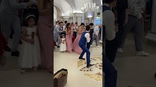 Dancing at a wedding is special ❤️ jerusalema wedding linedance flashmob [upl. by Amando]