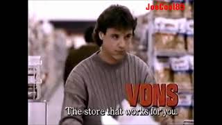 VONS Supermarkets 1990 Super Service Checkstand Commercial [upl. by Duke530]