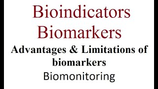 Biomonitoring  Bioindicators  Biomarkers [upl. by Ymmaj201]