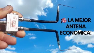 🎯 La Mejor Antena Económica Sin Gasto Extra Con Cable Coaxial y Splitter Original ✅🔧 [upl. by Karon]