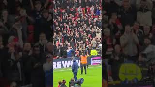 Manchester United vs Leicester city 30  Ruud van Nistelrooy applauds the support [upl. by Nmutua]