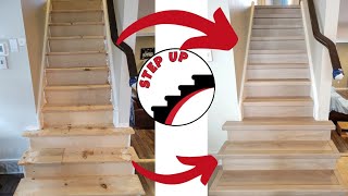 How to Install Vinyl on Open Stairs howto stepbystep stepup [upl. by Molini]