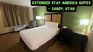 Extended Stay America Suites  Sandy Utah  Lodging Reviews [upl. by Aihsakal66]