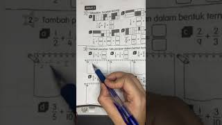 Matematik Tahun 3  Tambah Pecahan Buku Aktiviti Mukasurat 60 [upl. by Bobseine]