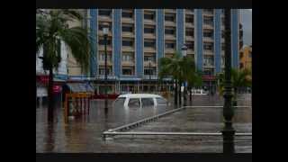 Torrential rain disaster in Mauritius  30th March 2013 [upl. by Adnoryt311]