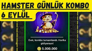 67 Eylül Hamster kombat günlük kombo kartları daily combo card 6 september hamsterkombatcombocard [upl. by Nor]