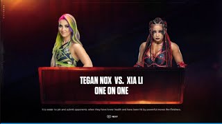 Tegan Nox vs Xia Li TBD WWE 2K24 [upl. by Htidirrem]