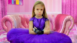 Anabella dress up a Princess  Children Sad Love Story with her best friend Bogdan [upl. by Yesrej]