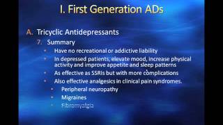 First and Second Generation Antidepressants [upl. by Ahsimot]