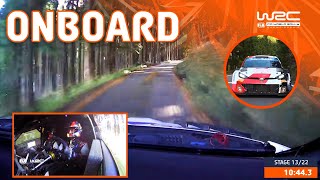 FULL ONBOARD  SS13 Katsuta Johnston  WRC FORUM8 Rally Japan 2023 [upl. by Nosirrag]