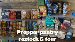 PREPPER PANTRY RESTOCK amp TOUR [upl. by Nadbus]